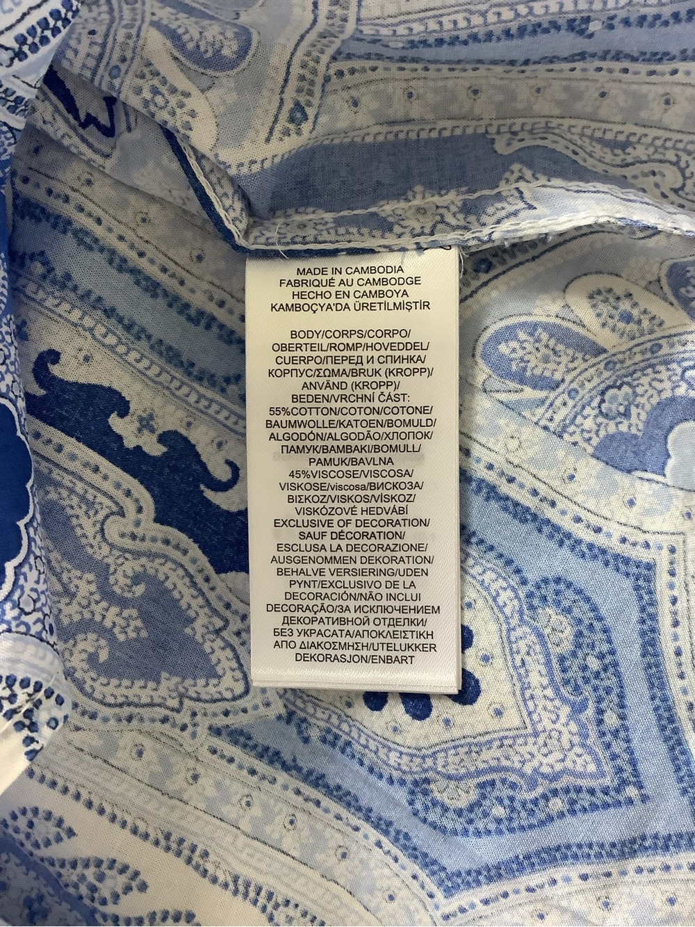Lauren Ralph Lauren  Paisley Nightshirt Brand New, Sz. S - Picture 11 of 13